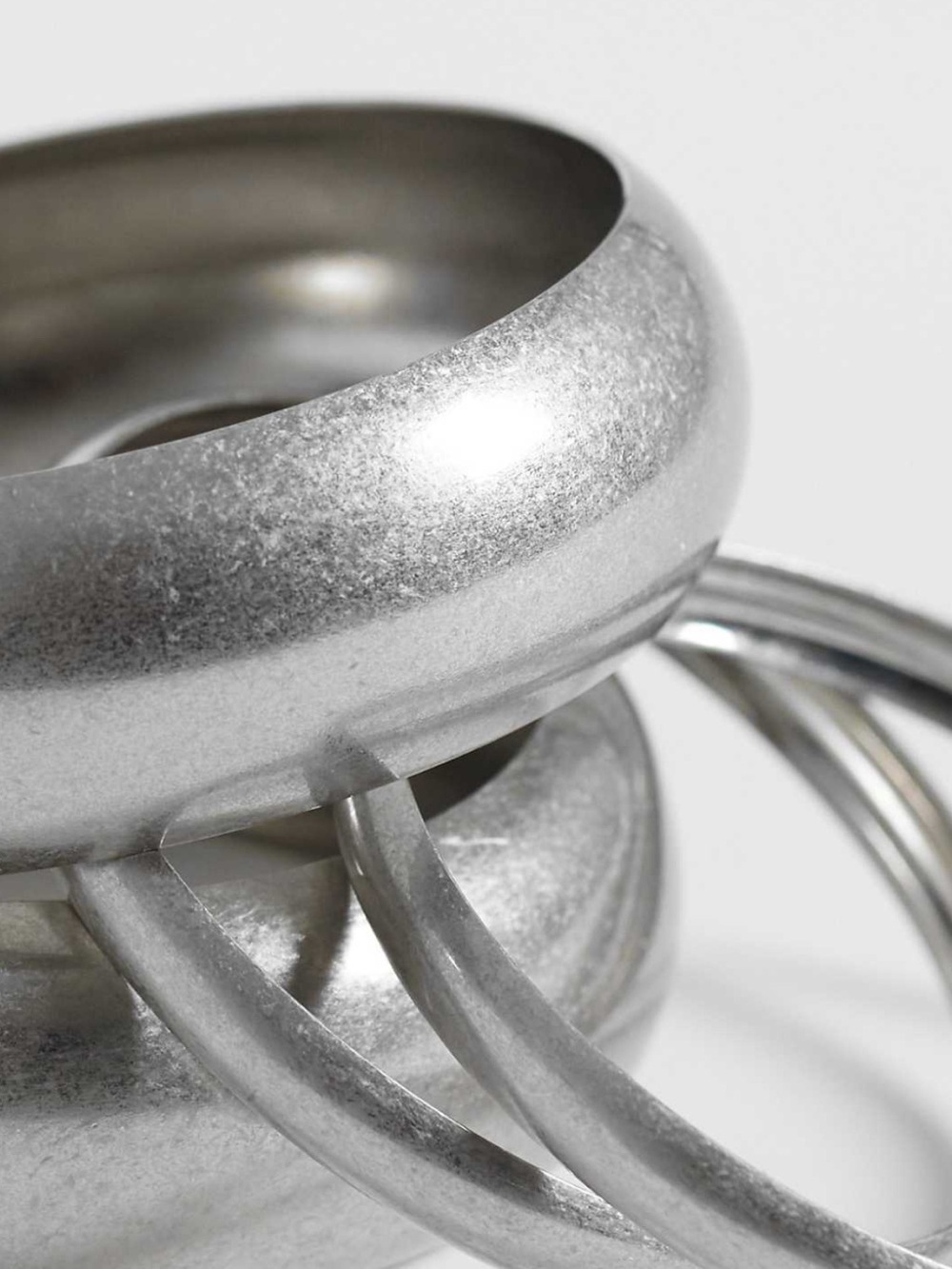 ASOS Curve 100% stainless steel bangle bracelets
